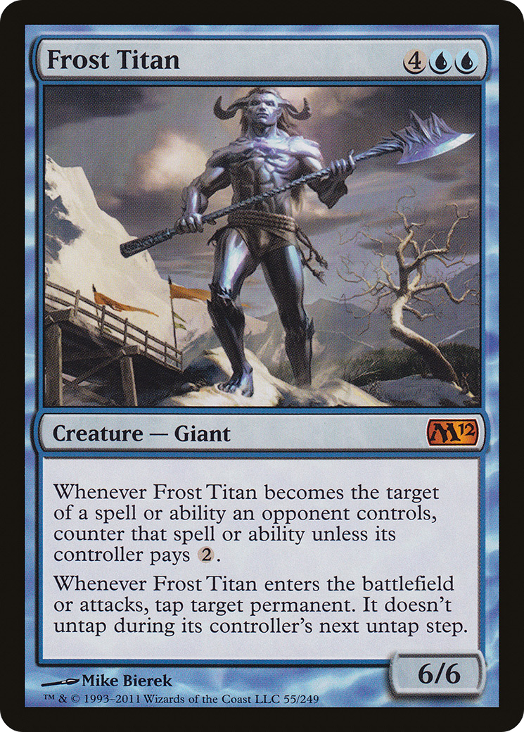 Frost Titan (M12-055) - Magic 2012 Foil - Premium MTG Single from Wizards of the Coast - Just $0.71! Shop now at Game Crave Tournament Store