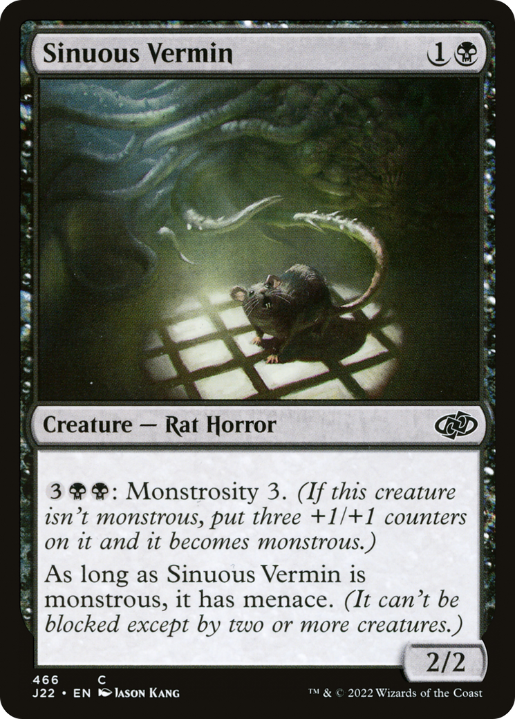 Sinuous Vermin (J22-466) - Jumpstart 2022 - Premium MTG Single from Wizards of the Coast - Just $0.25! Shop now at Game Crave Tournament Store