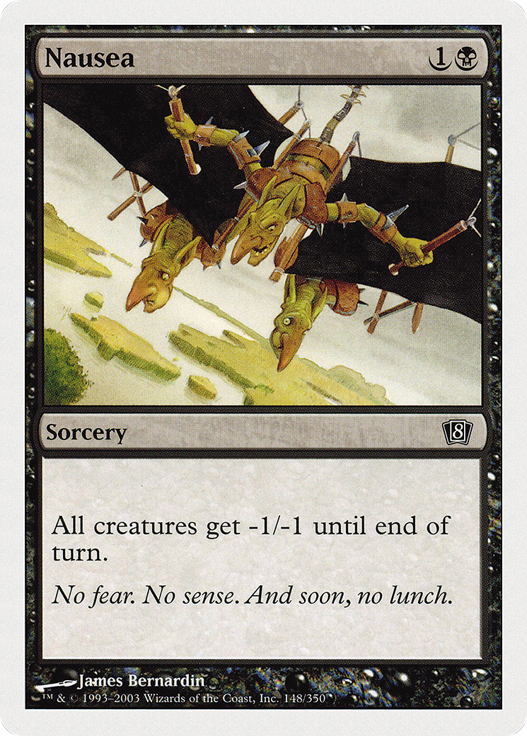 Nausea (8ED-148) - Eighth Edition - Premium MTG Single from Wizards of the Coast - Just $0.08! Shop now at Game Crave Tournament Store