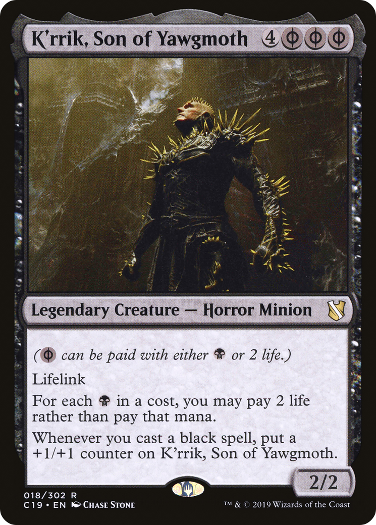 K'rrik, Son of Yawgmoth (C19-018) - Commander 2019 - Premium MTG Single from Wizards of the Coast - Just $0.21! Shop now at Game Crave Tournament Store