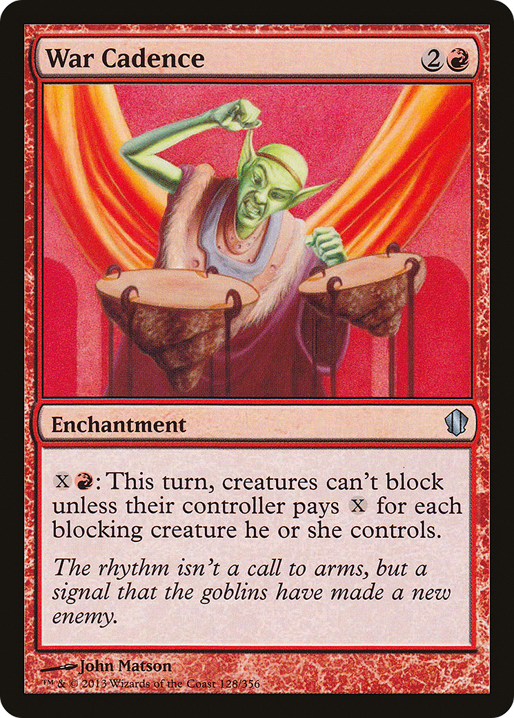 War Cadence (C13-128) - Commander 2013 - Premium MTG Single from Wizards of the Coast - Just $0.14! Shop now at Game Crave Tournament Store