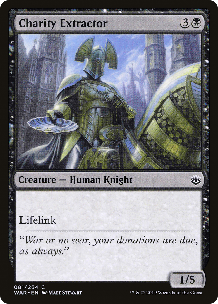 Charity Extractor (WAR-081) - War of the Spark Foil - Premium MTG Single from Wizards of the Coast - Just $0.08! Shop now at Game Crave Tournament Store