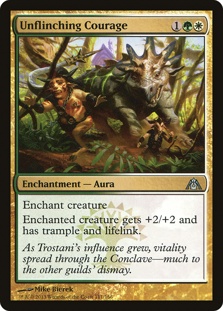 Unflinching Courage (DGM-111) - Dragon's Maze Foil - Premium MTG Single from Wizards of the Coast - Just $0.28! Shop now at Game Crave Tournament Store