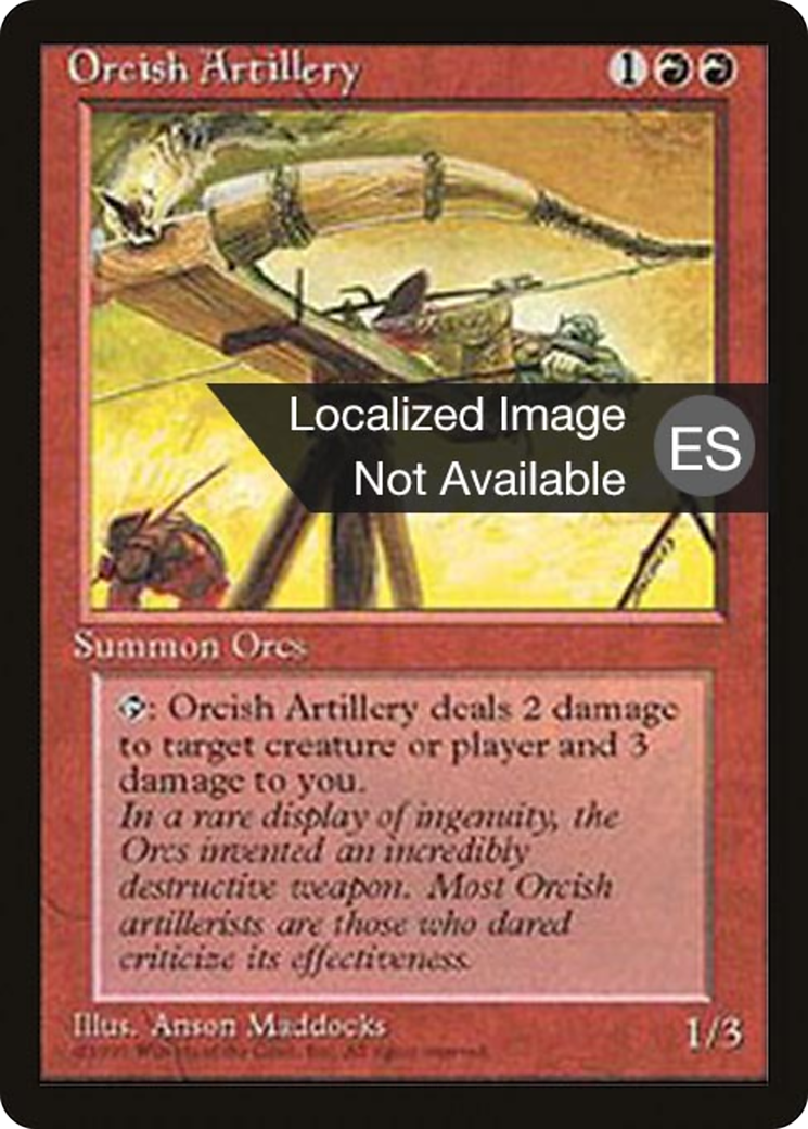 Orcish Artillery (4BB-214) - Fourth Edition Foreign Black Border - Premium MTG Single from Wizards of the Coast - Just $0.08! Shop now at Game Crave Tournament Store