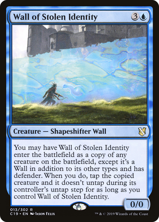 Wall of Stolen Identity (C19-013) - Commander 2019 - Premium MTG Single from Wizards of the Coast - Just $0.37! Shop now at Game Crave Tournament Store