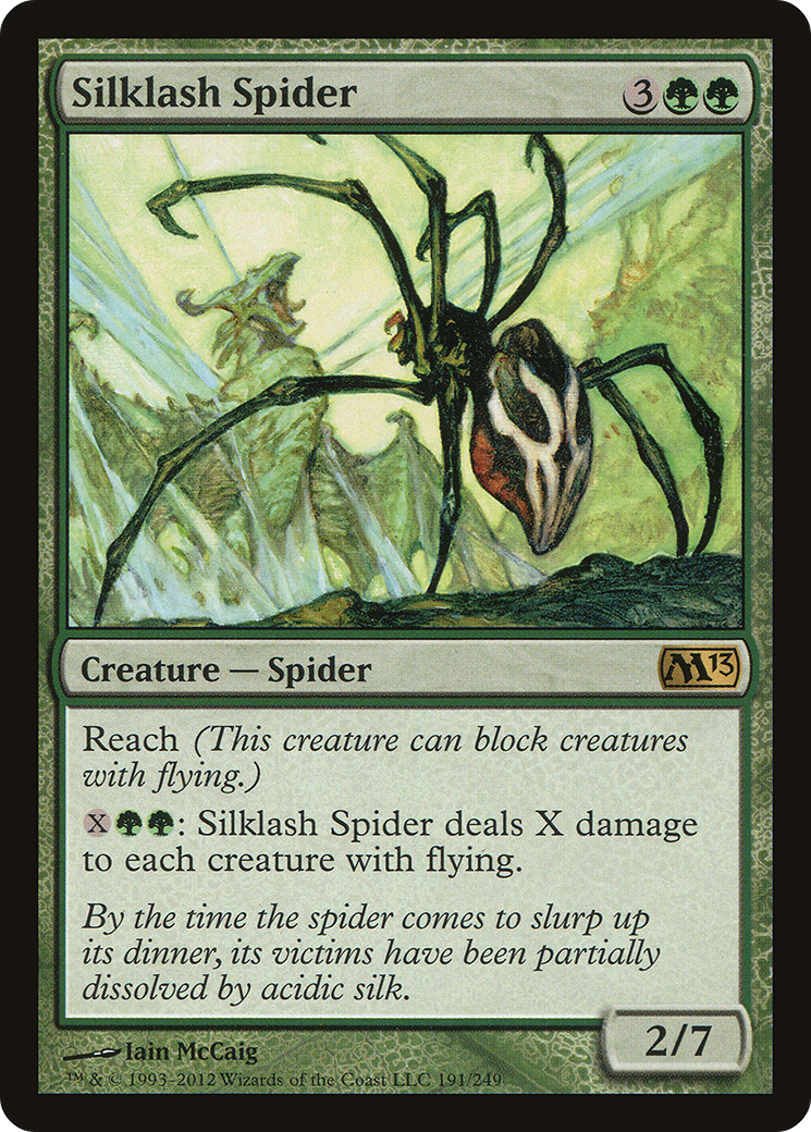 Silklash Spider (M13-191) - Magic 2013 - Premium MTG Single from Wizards of the Coast - Just $0.14! Shop now at Game Crave Tournament Store