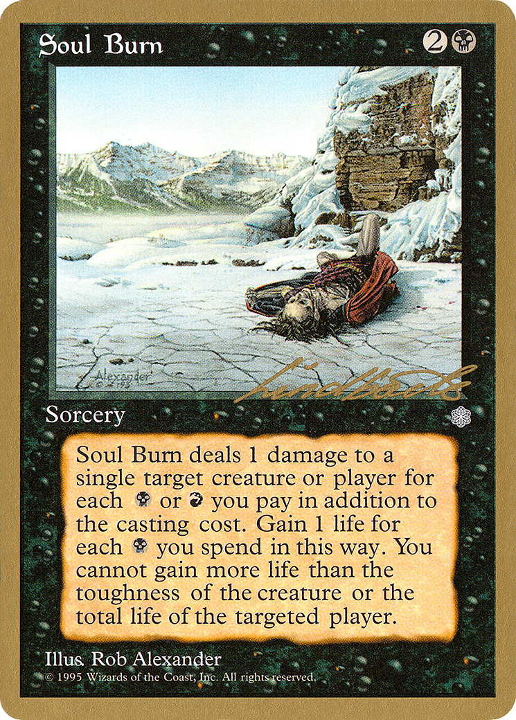 Soul Burn (PTC-LL161) - Pro Tour Collector Set - Premium MTG Single from Wizards of the Coast - Just $0.24! Shop now at Game Crave Tournament Store