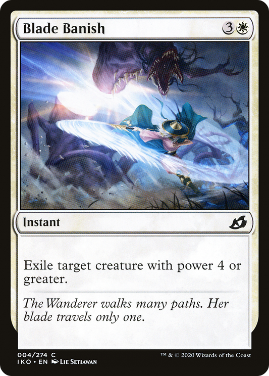 Blade Banish (IKO-004) - Ikoria: Lair of Behemoths - Premium MTG Single from Wizards of the Coast - Just $0.08! Shop now at Game Crave Tournament Store