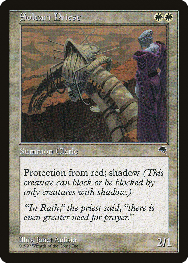 Soltari Priest (TMP-046) - Tempest - Premium MTG Single from Wizards of the Coast - Just $0.09! Shop now at Game Crave Tournament Store