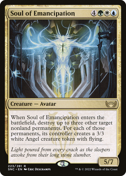 Soul of Emancipation (SNC-223) - Streets of New Capenna Foil - Premium MTG Single from Wizards of the Coast - Just $0.08! Shop now at Game Crave Tournament Store