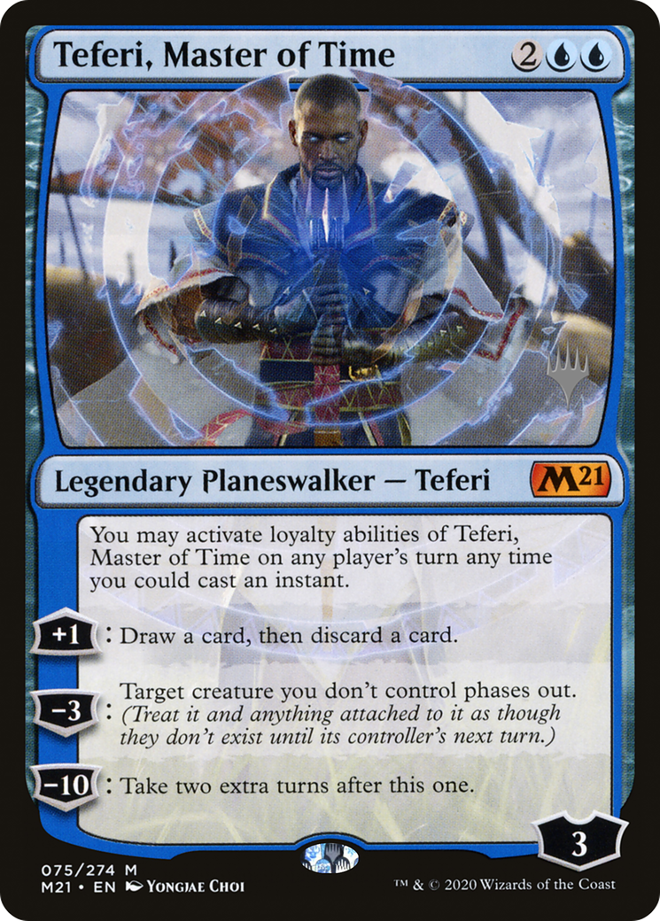 Teferi, Master of Time (PM21-75P) - Core Set 2021 Promos - Premium MTG Single from Wizards of the Coast - Just $9.43! Shop now at Game Crave Tournament Store