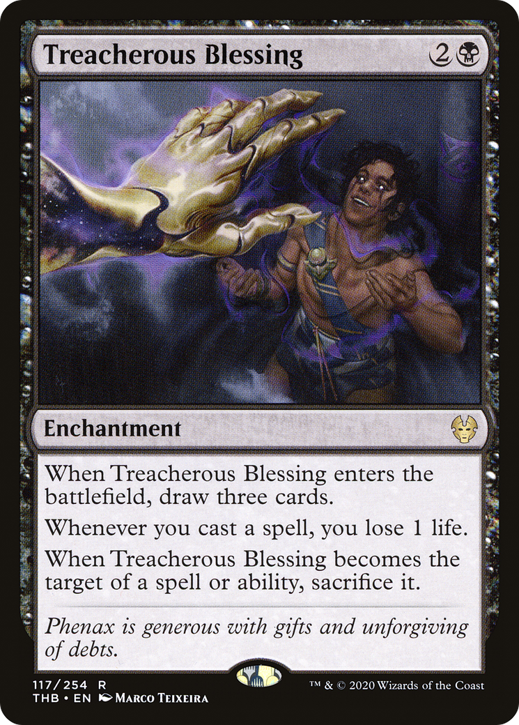 Treacherous Blessing (THB-117) - Theros Beyond Death - Premium MTG Single from Wizards of the Coast - Just $0.08! Shop now at Game Crave Tournament Store