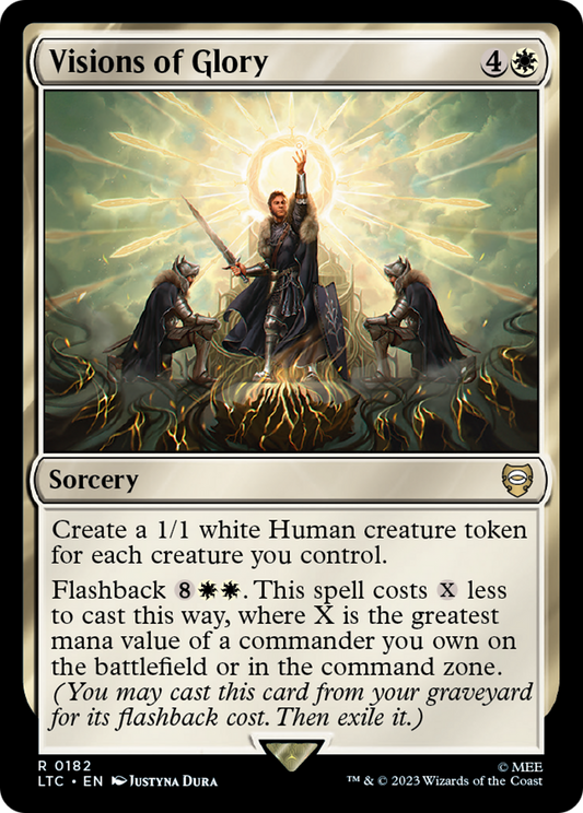 Visions of Glory (LTC-182) - Tales of Middle-earth Commander - Premium MTG Single from Wizards of the Coast - Just $0.08! Shop now at Game Crave Tournament Store