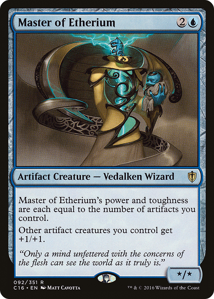 Master of Etherium (C16-092) - Commander 2016 - Premium MTG Single from Wizards of the Coast - Just $0.26! Shop now at Game Crave Tournament Store