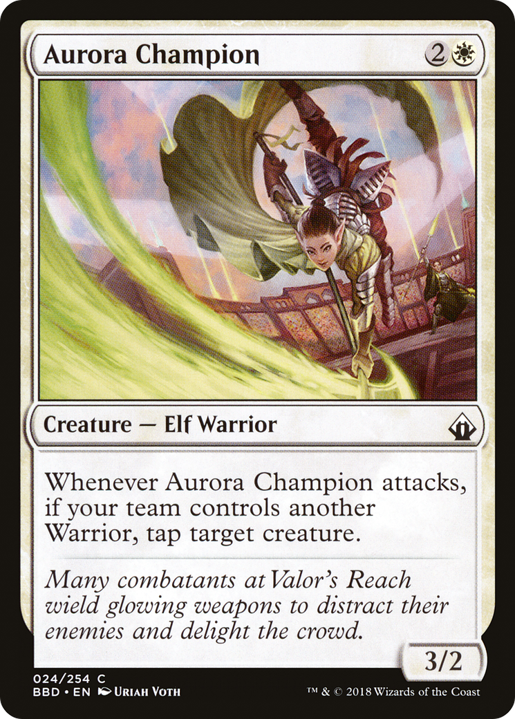 Aurora Champion (BBD-024) - Battlebond Foil - Premium MTG Single from Wizards of the Coast - Just $0.39! Shop now at Game Crave Tournament Store