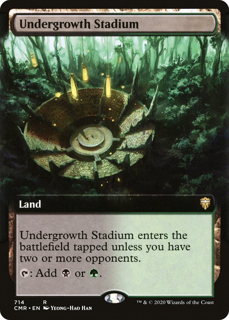 Undergrowth Stadium (CMR-714) - Commander Legends: (Extended Art) Foil - Premium MTG Single from Wizards of the Coast - Just $13.22! Shop now at Game Crave Tournament Store