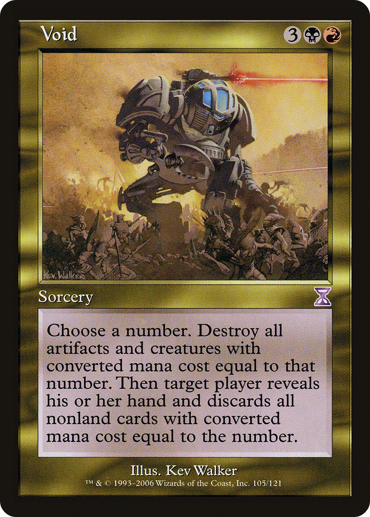 Void (TSB-105) - Time Spiral Timeshifted Foil - Premium MTG Single from Wizards of the Coast - Just $1.43! Shop now at Game Crave Tournament Store