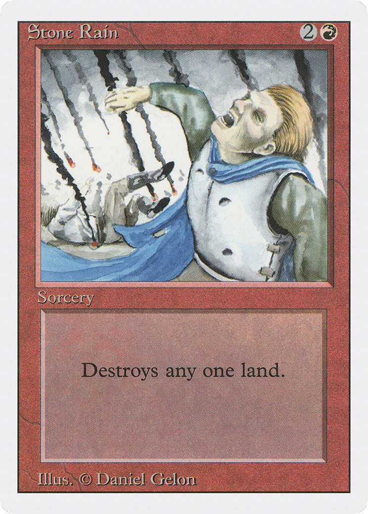 Stone Rain (3ED-180) - Revised Edition - Premium MTG Single from Wizards of the Coast - Just $0.08! Shop now at Game Crave Tournament Store