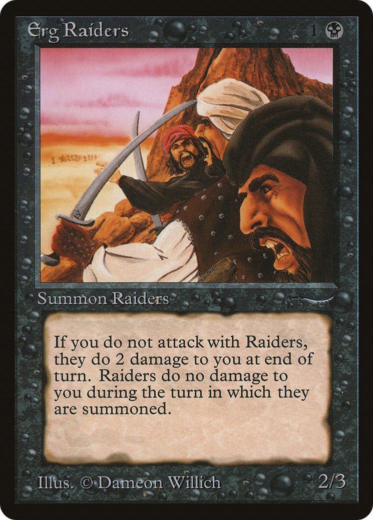 Erg Raiders (ARN-025) - Arabian Nights - Premium MTG Single from Wizards of the Coast - Just $1.19! Shop now at Game Crave Tournament Store