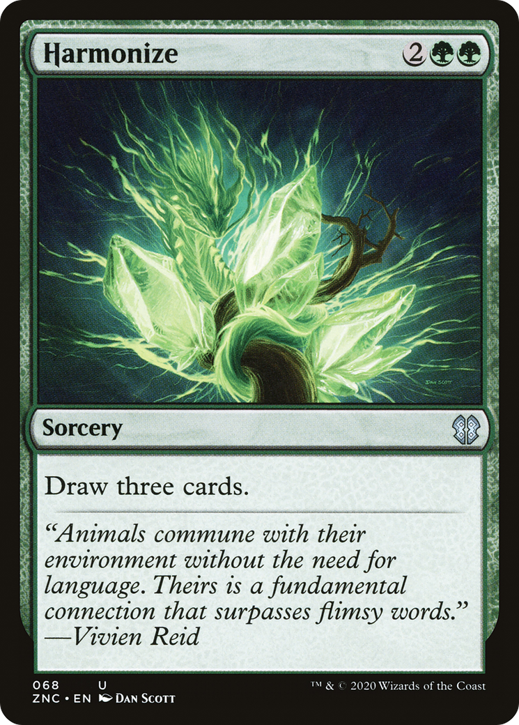 Harmonize (ZNC-068) - Zendikar Rising Commander - Premium MTG Single from Wizards of the Coast - Just $0.09! Shop now at Game Crave Tournament Store