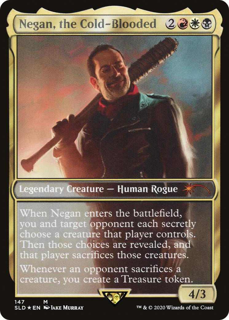 Malik, Grim Manipulator (SLD-147) - Secret Lair Drop / Negan, the Cold-Blooded Foil - Premium MTG Single from Wizards of the Coast - Just $4.22! Shop now at Game Crave Tournament Store