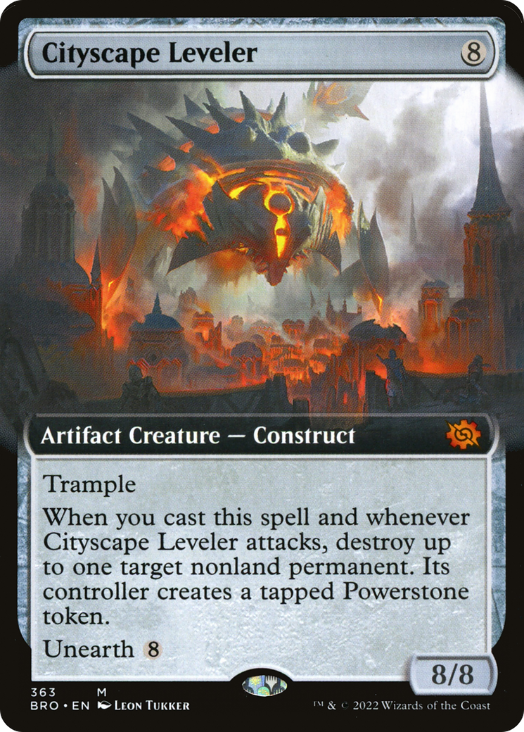 Cityscape Leveler (BRO-363) - The Brothers' War: (Extended Art) - Premium MTG Single from Wizards of the Coast - Just $2.66! Shop now at Game Crave Tournament Store