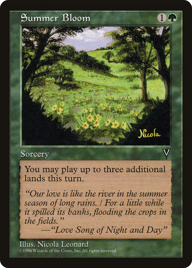 Summer Bloom (VIS-122) - Visions - Premium MTG Single from Wizards of the Coast - Just $0.22! Shop now at Game Crave Tournament Store