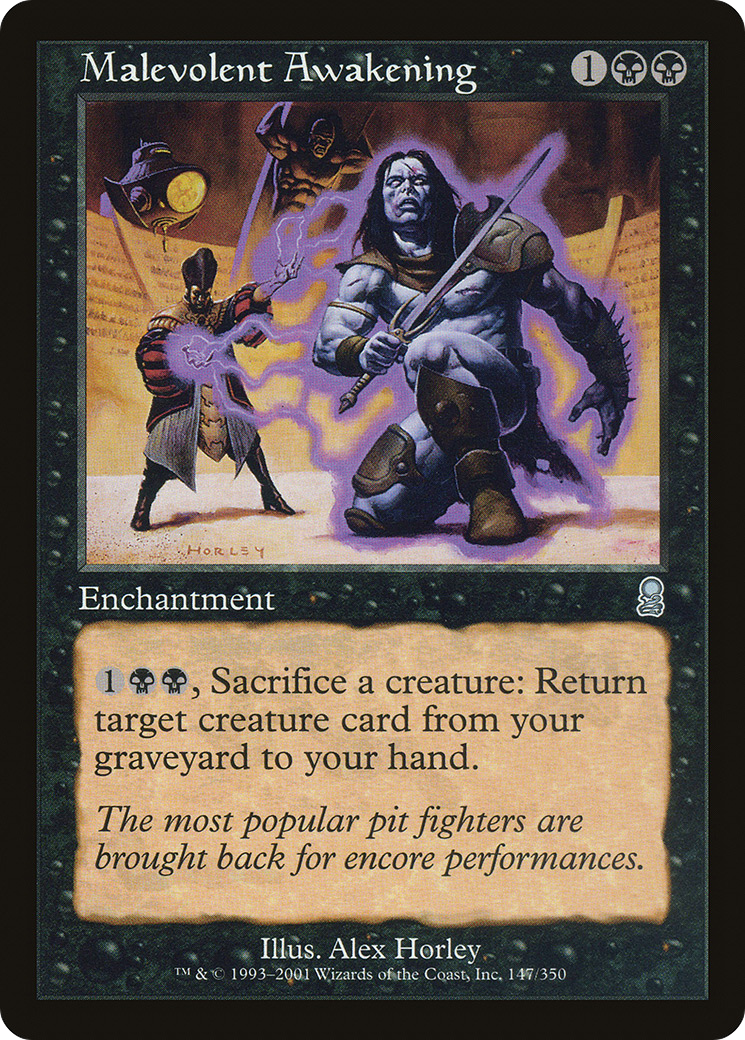 Malevolent Awakening (ODY-147) - Odyssey - Premium MTG Single from Wizards of the Coast - Just $0.08! Shop now at Game Crave Tournament Store