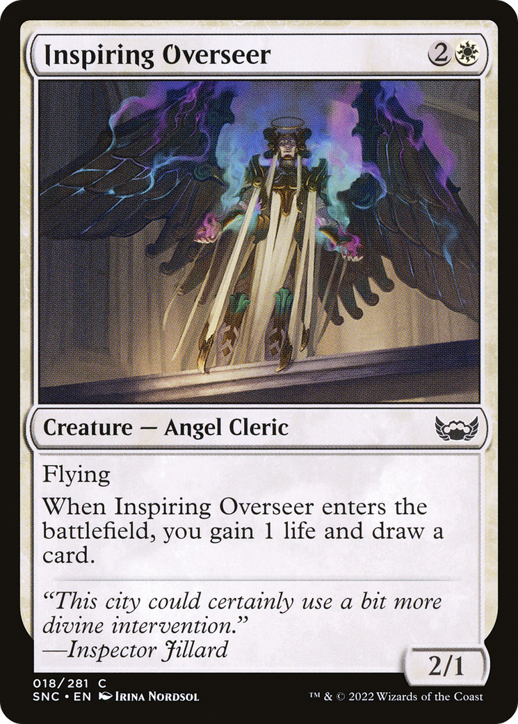 Inspiring Overseer (SNC-018) - Streets of New Capenna Foil - Premium MTG Single from Wizards of the Coast - Just $0.12! Shop now at Game Crave Tournament Store