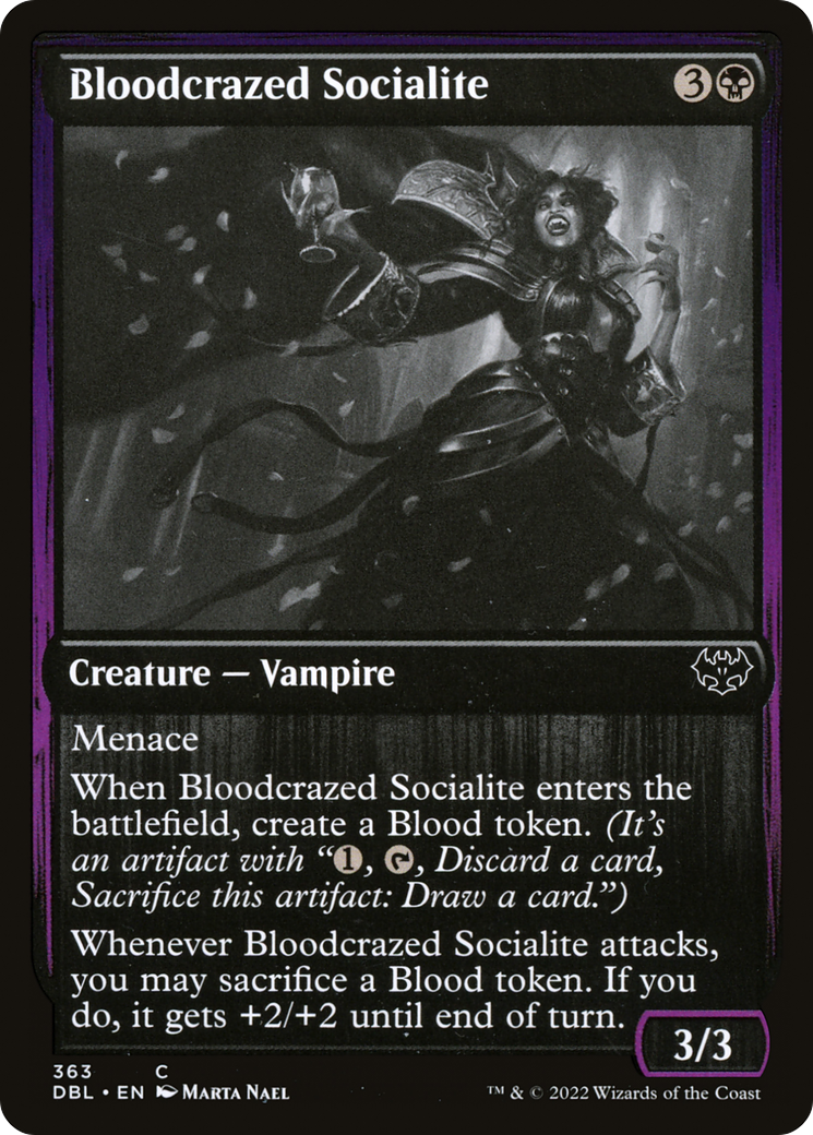 Bloodcrazed Socialite (DBL-363) - Innistrad: Double Feature Foil - Premium MTG Single from Wizards of the Coast - Just $0.08! Shop now at Game Crave Tournament Store