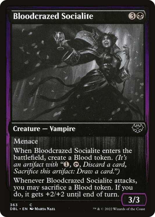 Bloodcrazed Socialite (DBL-363) - Innistrad: Double Feature Foil - Premium MTG Single from Wizards of the Coast - Just $0.08! Shop now at Game Crave Tournament Store