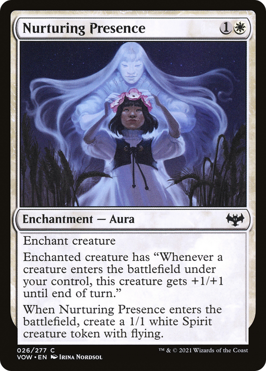 Nurturing Presence (VOW-026) - Innistrad: Crimson Vow - Premium MTG Single from Wizards of the Coast - Just $0.08! Shop now at Game Crave Tournament Store