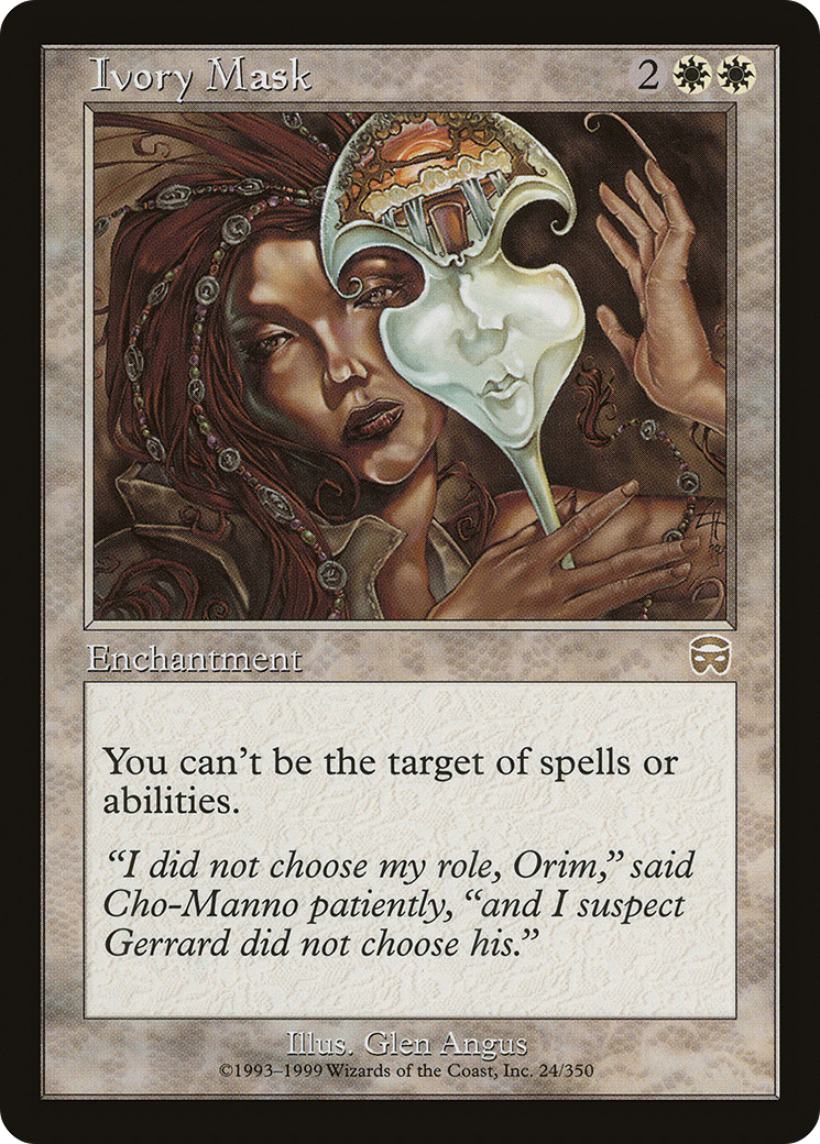 Ivory Mask (MMQ-024) - Mercadian Masques Foil - Premium MTG Single from Wizards of the Coast - Just $3.19! Shop now at Game Crave Tournament Store