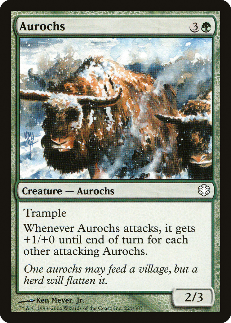 Aurochs (CST-225) - Coldsnap Theme Decks - Premium MTG Single from Wizards of the Coast - Just $0.08! Shop now at Game Crave Tournament Store