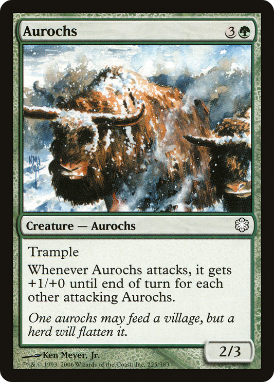 Aurochs (CST-225) - Coldsnap Theme Decks - Premium MTG Single from Wizards of the Coast - Just $0.08! Shop now at Game Crave Tournament Store