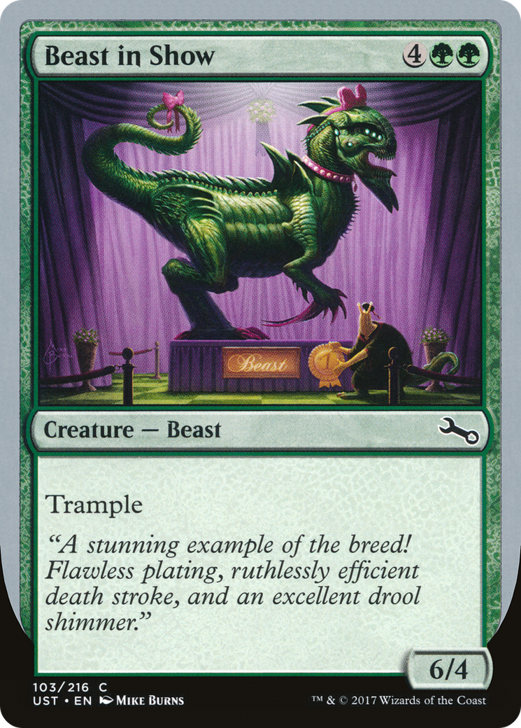 Beast in Show (UST-103A) - Unstable Foil - Premium MTG Single from Wizards of the Coast - Just $1.08! Shop now at Game Crave Tournament Store