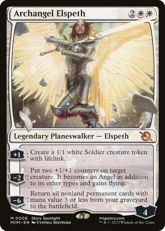 Archangel Elspeth (MOM-006) - March of the Machine - Premium MTG Single from Wizards of the Coast - Just $4.14! Shop now at Game Crave Tournament Store