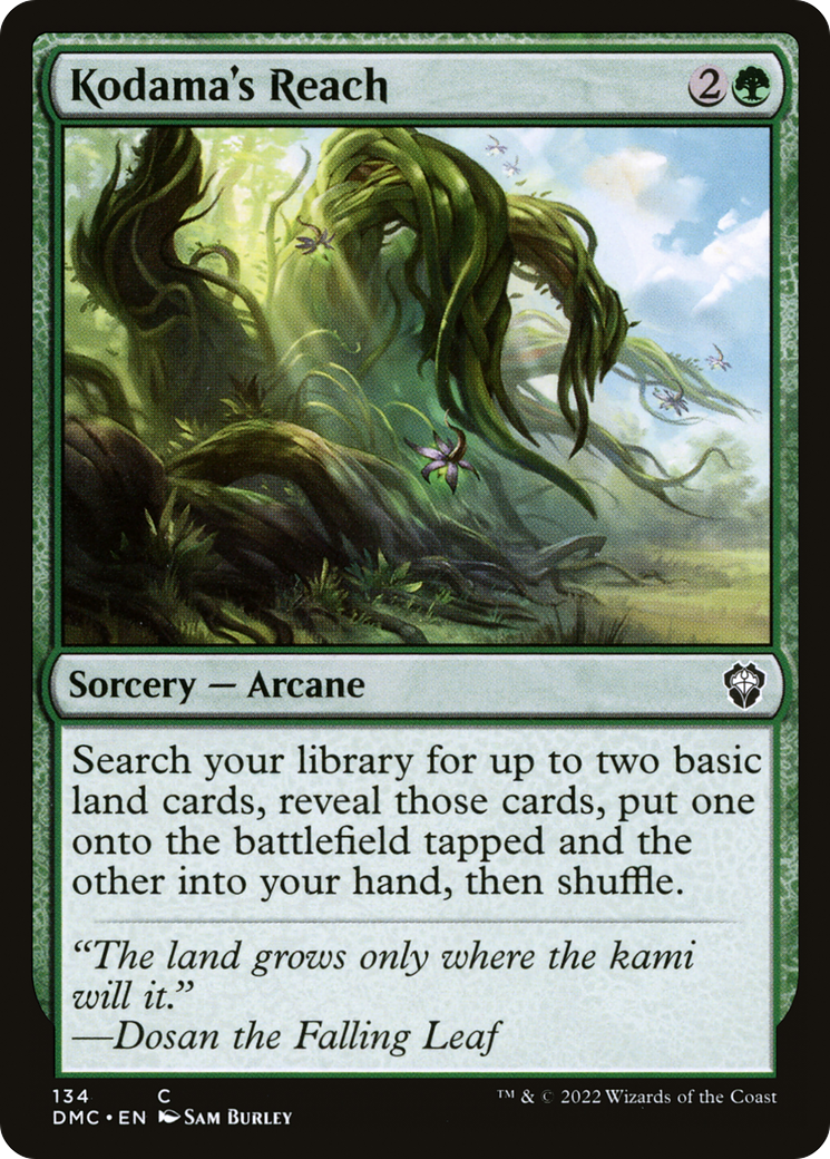 Kodama's Reach (DMC-134) - Dominaria United Commander - Premium MTG Single from Wizards of the Coast - Just $0.42! Shop now at Game Crave Tournament Store