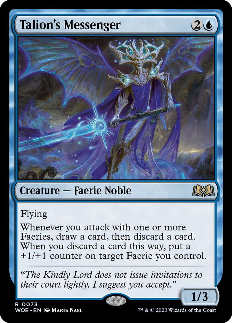 Talion's Messenger (WOE-073) - Wilds of Eldraine - Premium MTG Single from Wizards of the Coast - Just $0.08! Shop now at Game Crave Tournament Store