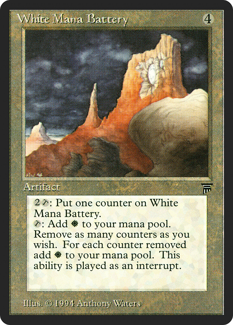 White Mana Battery (LEG-299) - Legends - Premium MTG Single from Wizards of the Coast - Just $3.37! Shop now at Game Crave Tournament Store