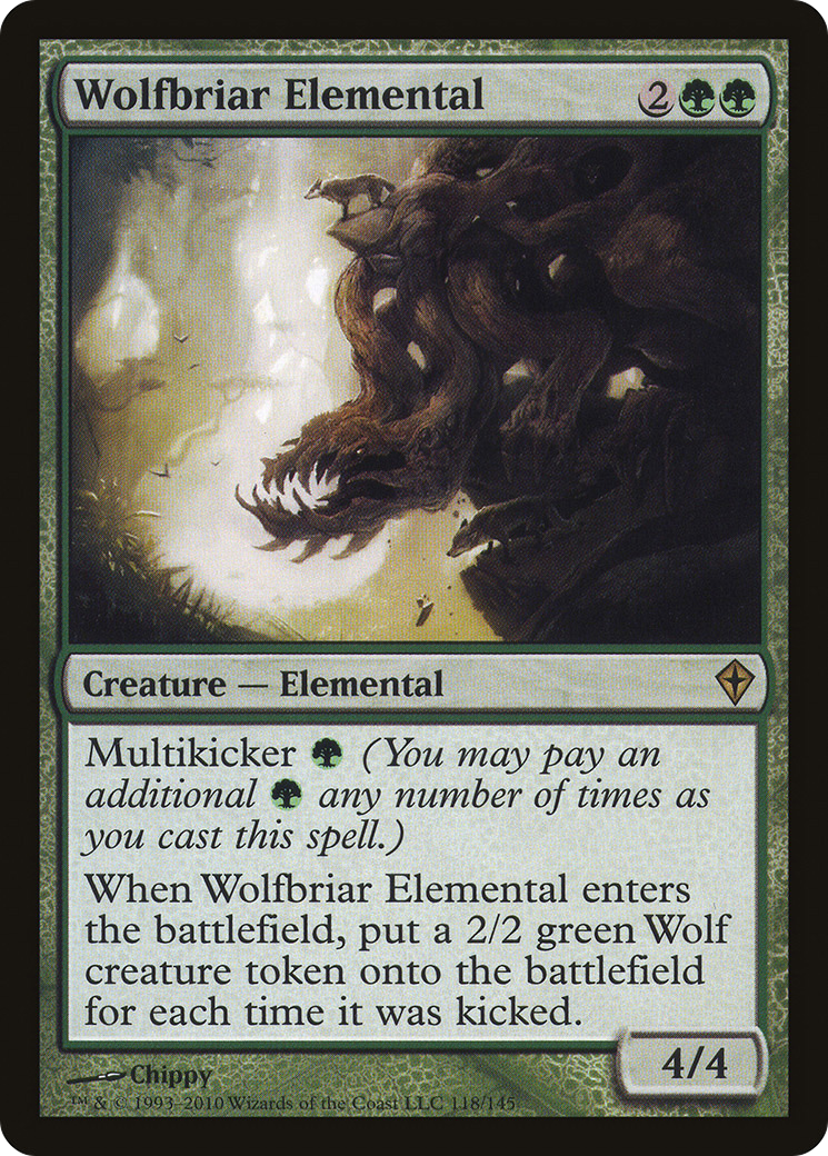Wolfbriar Elemental (WWK-118) - Worldwake Foil - Premium MTG Single from Wizards of the Coast - Just $0.15! Shop now at Game Crave Tournament Store
