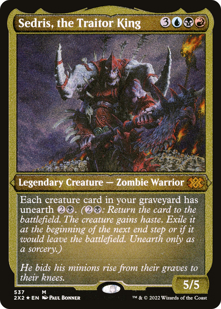 Sedris, the Traitor King (2X2-537) - Double Masters 2022 Etched Foil - Premium MTG Single from Wizards of the Coast - Just $0.45! Shop now at Game Crave Tournament Store