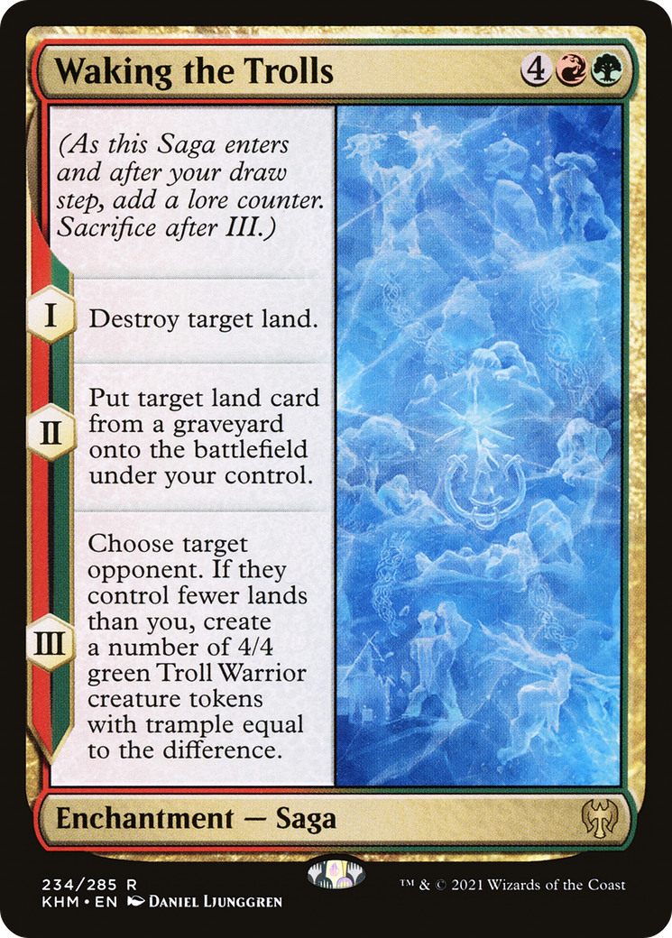 Waking the Trolls (KHM-234) - Kaldheim - Premium MTG Single from Wizards of the Coast - Just $0.08! Shop now at Game Crave Tournament Store
