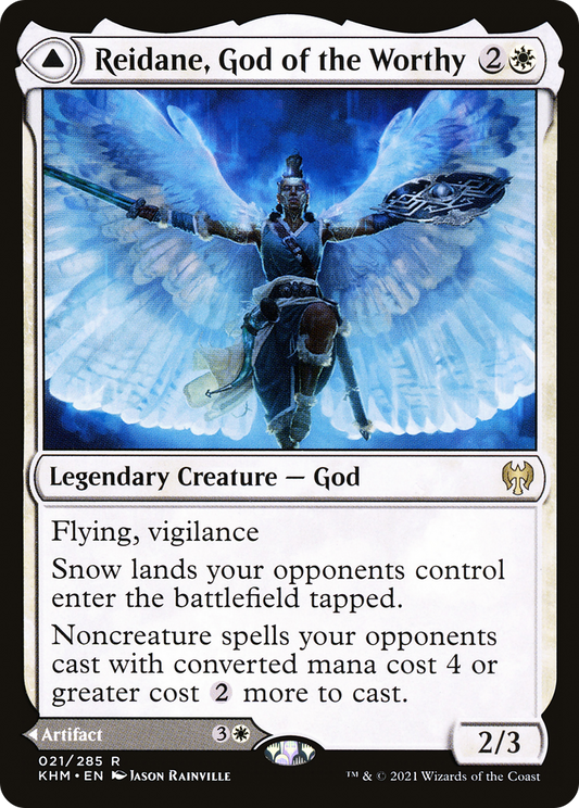Reidane, God of the Worthy // Valkmira, Protector's Shield (KHM-021) - Kaldheim - Premium MTG Single from Wizards of the Coast - Just $0.09! Shop now at Game Crave Tournament Store