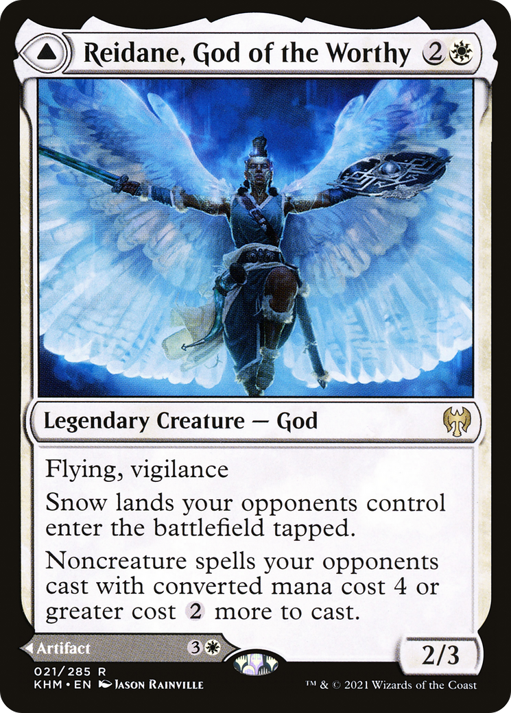 Reidane, God of the Worthy // Valkmira, Protector's Shield (KHM-021) - Kaldheim Foil - Premium MTG Single from Wizards of the Coast - Just $0.10! Shop now at Game Crave Tournament Store