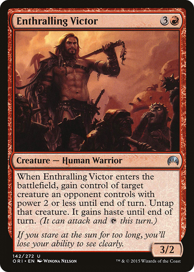 Enthralling Victor (ORI-142) - Magic Origins - Premium MTG Single from Wizards of the Coast - Just $0.25! Shop now at Game Crave Tournament Store