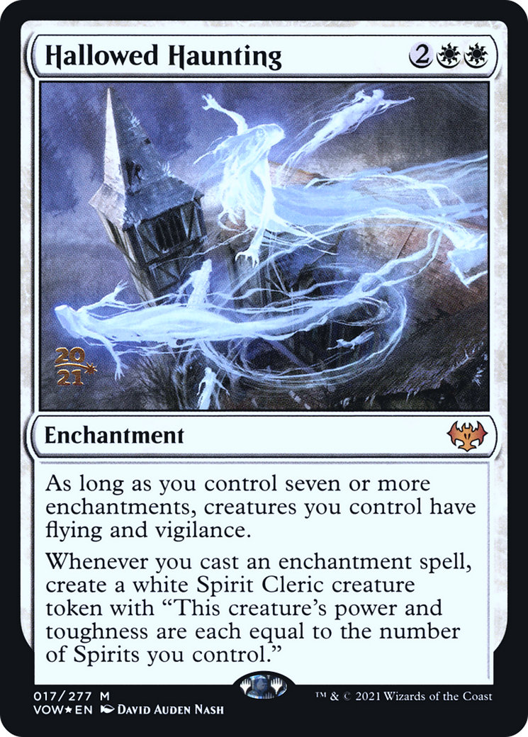 Hallowed Haunting (PVOW-17S) - Innistrad: Crimson Vow Promos Foil - Premium MTG Single from Wizards of the Coast - Just $3.36! Shop now at Game Crave Tournament Store