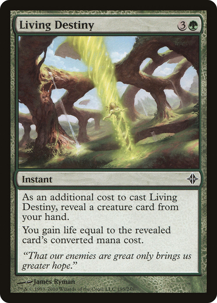 Living Destiny (ROE-195) - Rise of the Eldrazi Foil - Premium MTG Single from Wizards of the Coast - Just $0.08! Shop now at Game Crave Tournament Store