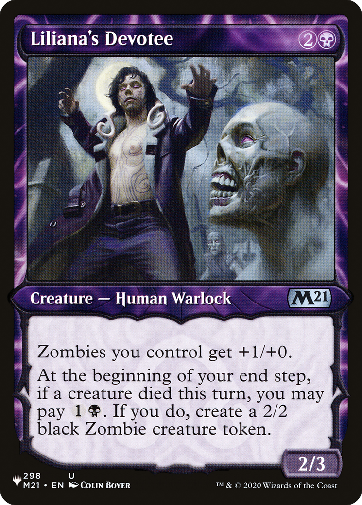 Liliana's Devotee (PLIST-316) - The List: (Showcase) - Premium MTG Single from Wizards of the Coast - Just $0.08! Shop now at Game Crave Tournament Store