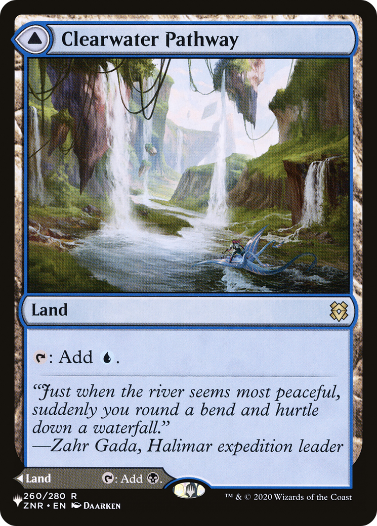 Clearwater Pathway // Murkwater Pathway (PCTB-066) - From Cute to Brute - Premium MTG Single from Wizards of the Coast - Just $0.94! Shop now at Game Crave Tournament Store